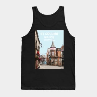 St Columb Major Cornwall. Cornish gift Kernow Travel location poster, Tank Top